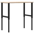 Pikkukuva 7 / 10: Työpenkki 100x60x(71,5-98) cm täysi tammi suorakaide