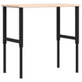 Pikkukuva 2 / 10: Työpenkki 100x60x(71,5-98) cm täysi tammi suorakaide