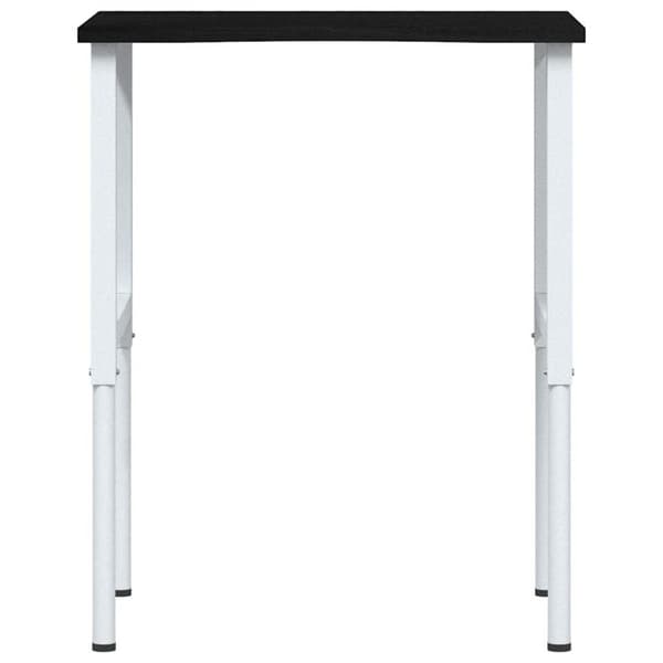 Arbetsbänk mörkbrun 80x60x(71,5-98) cm massiv ek