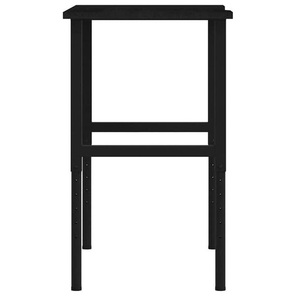 arbejdsbænk 100x60x(71,5-98) cm massivt egetræ