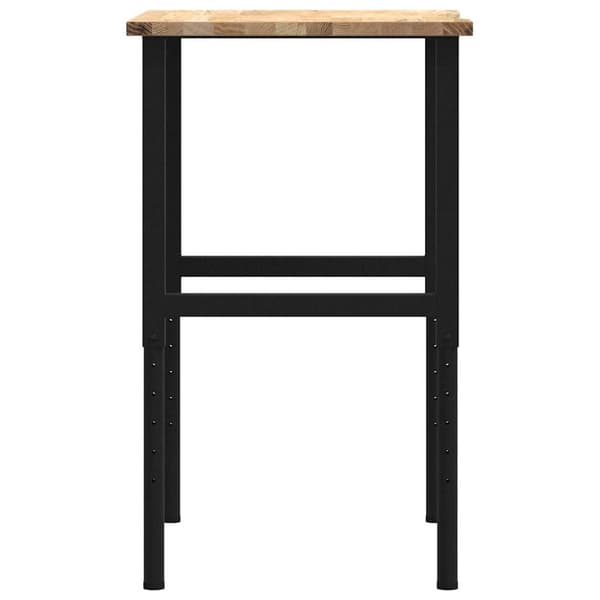 arbejdsbænk 80x60x(71,5-98) cm massivt egetræ
