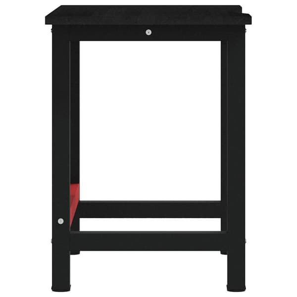 arbejdsbænk 100x60x81,5 cm massivt egetræ mørkebrun