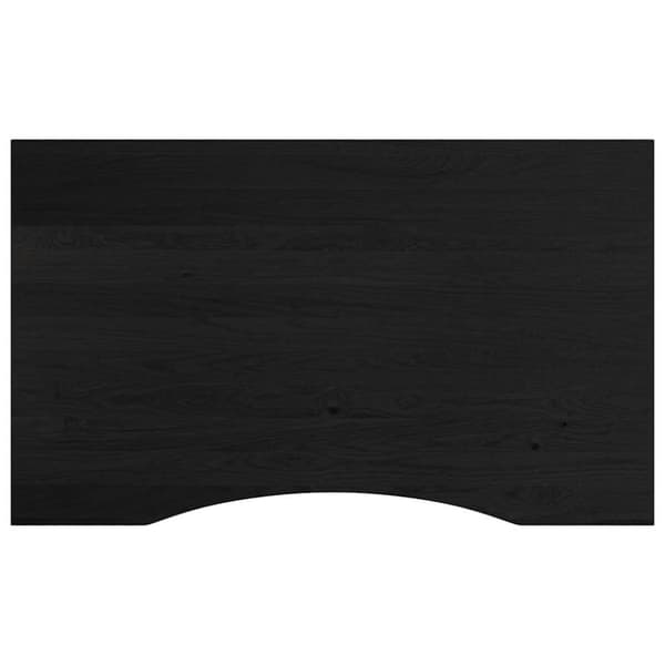 arbejdsbænk 100x60x81,5 cm massivt egetræ mørkebrun