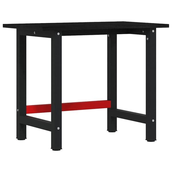 arbejdsbænk 100x60x81,5 cm massivt egetræ mørkebrun