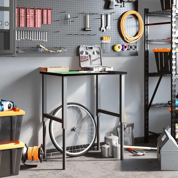 arbejdsbænk 80x60x(71,5-98) cm massivt egetræ