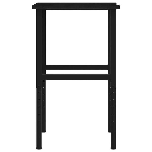 arbejdsbænk 80x60x(71,5-98) cm massivt egetræ