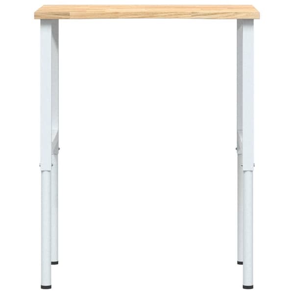 arbejdsbænk 80x60x(71,5-98) cm massivt egetræ