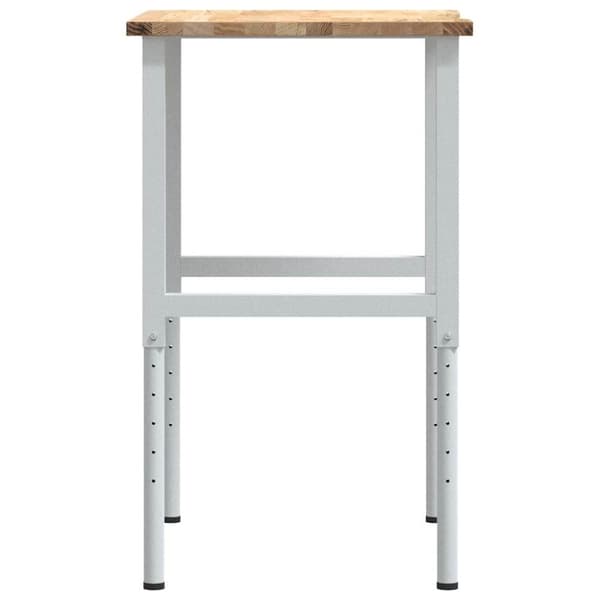 arbejdsbænk 80x60x(71,5-98) cm massivt egetræ
