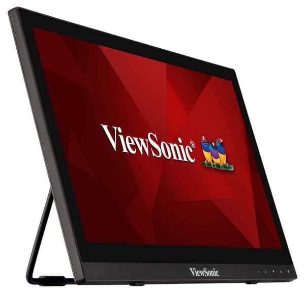 VIEWSONIC TD1630-3 16inch 1366x768 10-point Multitouch 190nits VGA HDMI speakers bookstand style