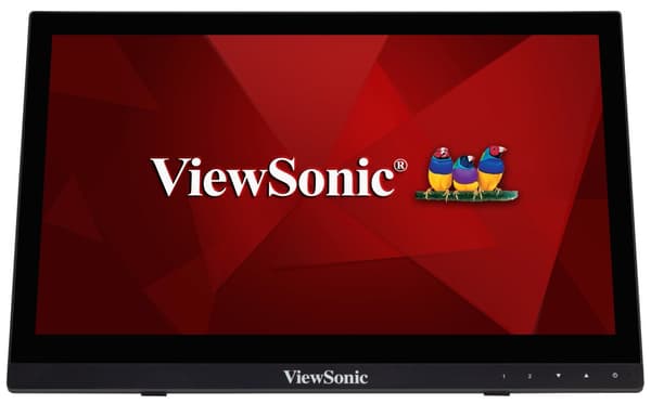 VIEWSONIC TD1630-3 16inch 1366x768 10-point Multitouch 190nits VGA HDMI speakers bookstand style Sort