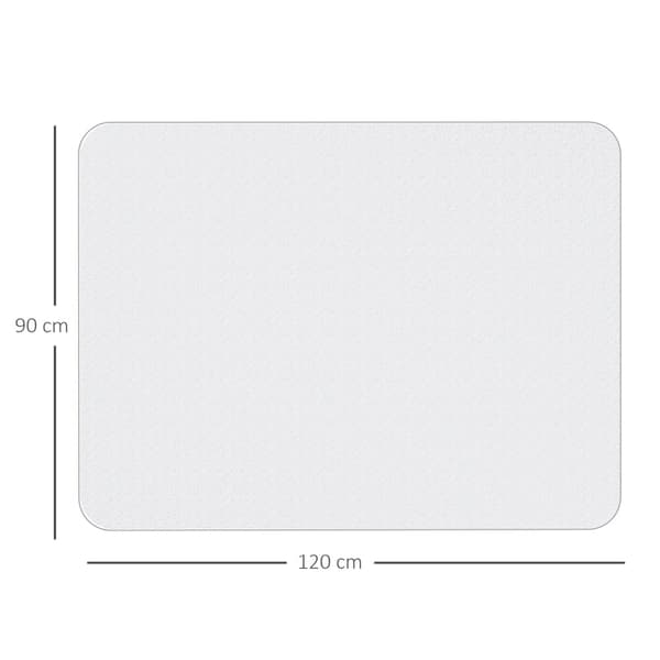 Rootz-tuolimatto - Toimiston lattiansuoja - Pöytätuolimatto - Kestävää muovia - Melua vaimentava - 90cm x 120cm x 1,5mm