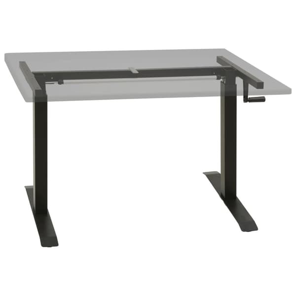 Justerbar skrivbordsram med vev manuell svart - Skrivbord - Skrivbordsram - Home & Living