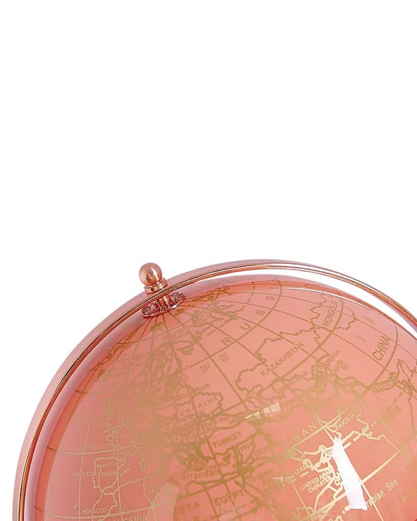 Dekorativ Jordglob Rosa 28 cm Modern