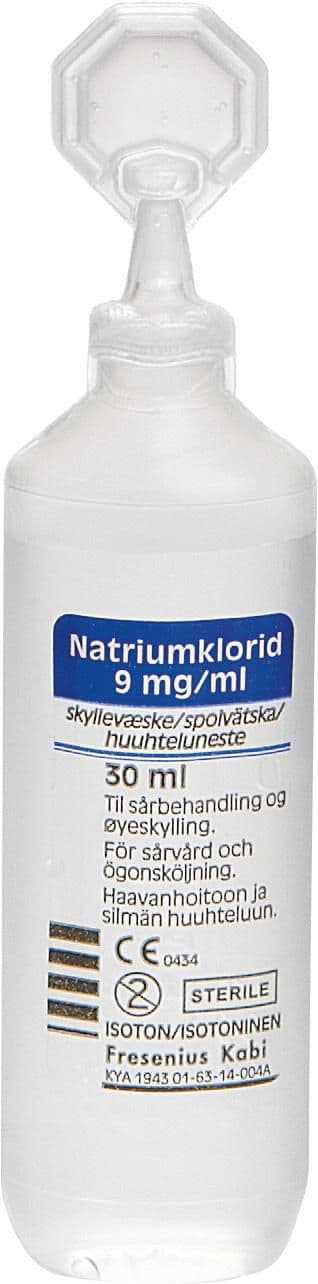 Spolvätska Natriumklorid 30ml 20/fp