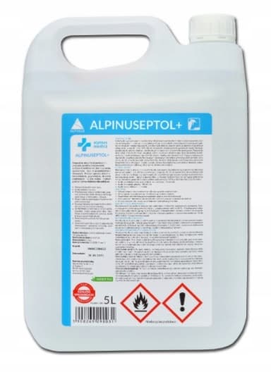 ALPINUSEPTOL Vätska för desinfektion av ytor, apparater, utrustning - 5000 ml