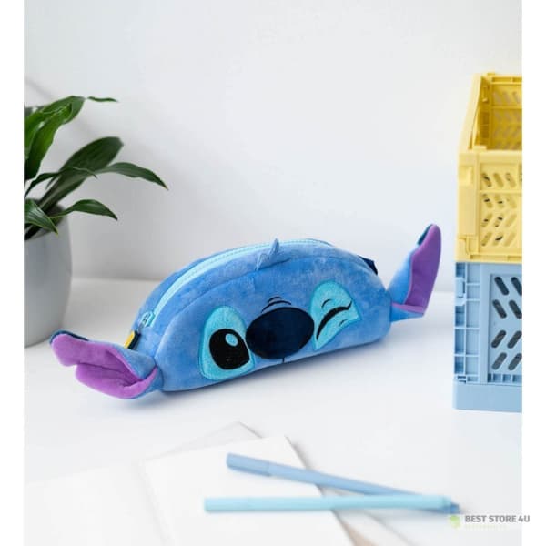 Disney Stitch - Plys penalhus til tilbehør