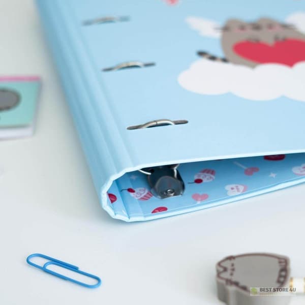 Pusheen - A4-pärm från Purrfect Love-kollektionen med ark (4 ringar, resår)