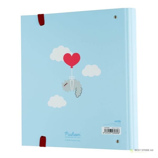 Pusheen - A4-pärm från Purrfect Love-kollektionen med ark (4 ringar, resår)