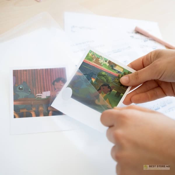 Disney Stitch - A4 elastisk ringbind + 30 gennemsigtige ark