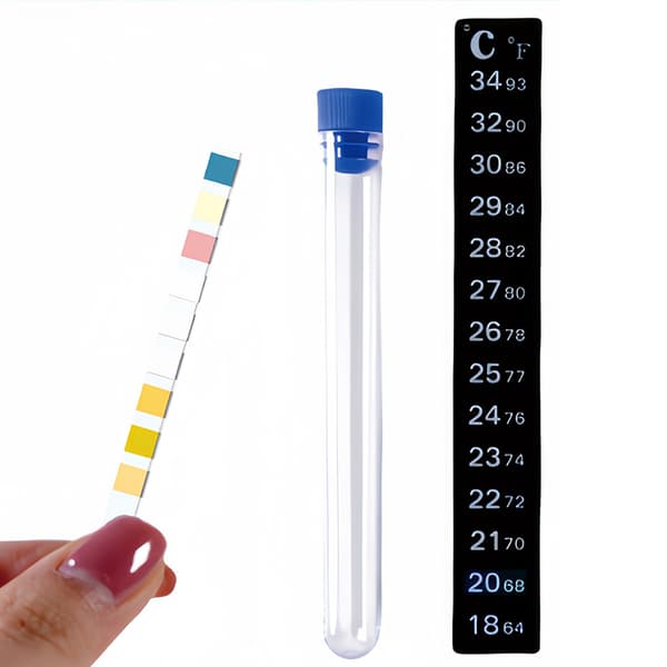 INF pH-testremsor med temperaturpapper Drinking water 9 tests