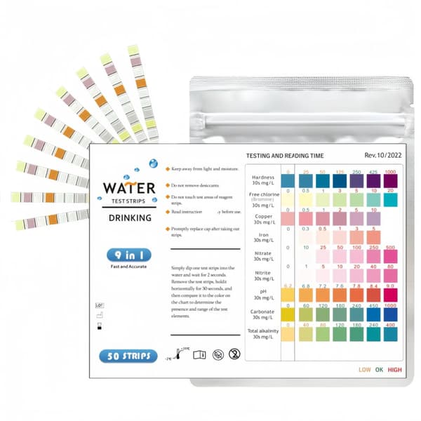 INF pH-testremsor med temperaturpapper Drinking water 9 tests