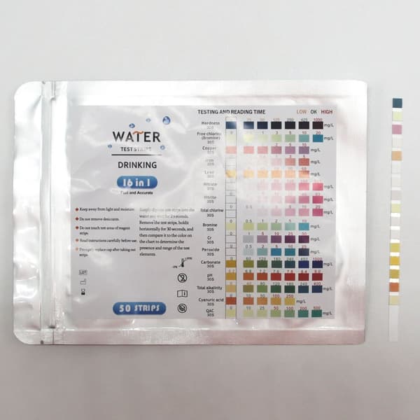 INF pH-testremsor med temperaturpapper Drinking water 16 tests