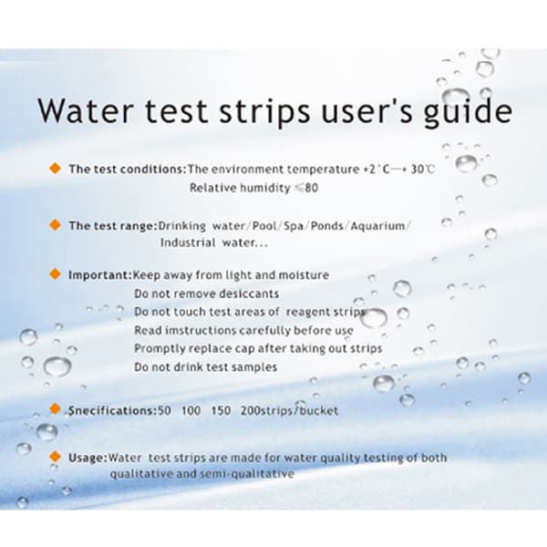 INF pH-testremsor med temperaturpapper Drinking water 16 tests