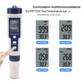 Miniatyrbild 3 av 4: INN PH-testare 5 i 1 elektronisk poolvattentestare ph/tds/ec/salthalt/tempmeter med ATC ph-mätare högupplöst precision