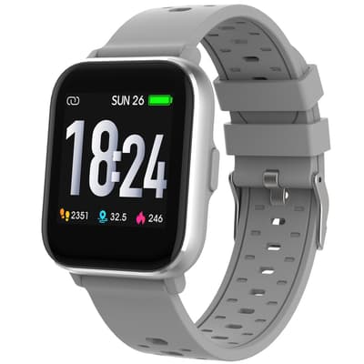 Denver SW-162GREY Smartwatch with body temperature sensor & heart rate sensor Grey