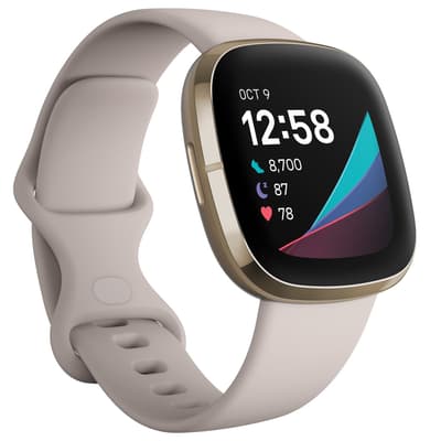 Fitbit Sense Lunar White/Soft Gold