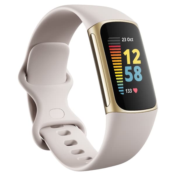 Fitbit Charge 5 Lunar White/Soft Gold