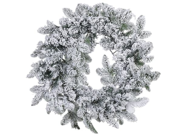 Julkrans Vit Syntetmaterial 70 cm Rund LED-lampor inomhustillbehör