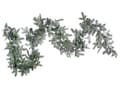 Miniatyrbillede 5 af 7: Juleguirlande grøn og hvid Syntetisk Materiale bomuld 180 cm LED-lys Plast Kunstig dekoration til ophæng over pejs