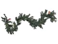 Miniatyrbillede 5 af 7: Juleguirlande grøn og hvid Syntetisk Materiale bomuld 180 cm LED-lys Plast Kunstig dekoration til ophæng over pejs