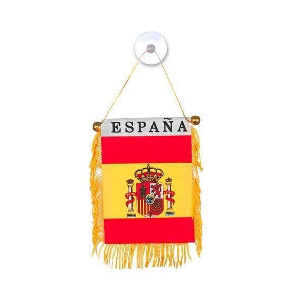 Vimpel i Spaniens färger med sugkopp - Bildekoration, hem sovrum
