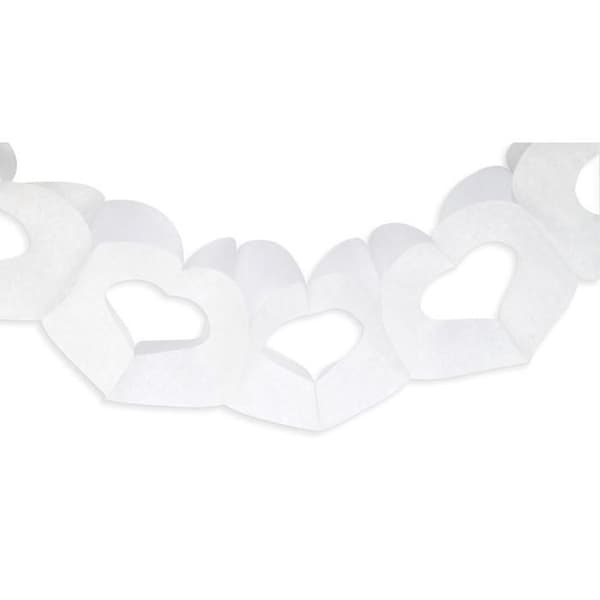 "Girlang - Scrapcooking Party - Vit hjärta - 3 m - Papper - Blandat"