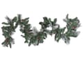 Miniatyrbillede 4 af 6: Julekrans Grøn Syntetisk Materiale 180 cm LED-lys Kunstige frostede fyrrekogler Bær Justerbare kviste