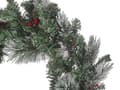 Miniatyrbillede 6 af 7: Julekrans Grøn Syntetisk materiale 40 cm Forbelyst kunstig snedækket Sæsonbestemt boligindretning