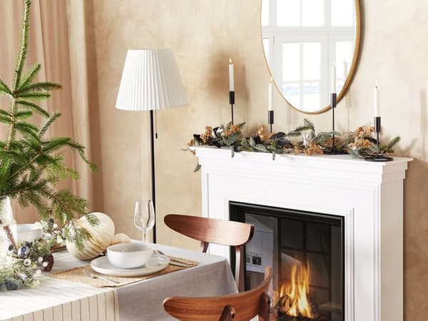 Kunstig Juleguirlande Flerfarvet Syntetisk Materiale 150 cm med Ornamenter