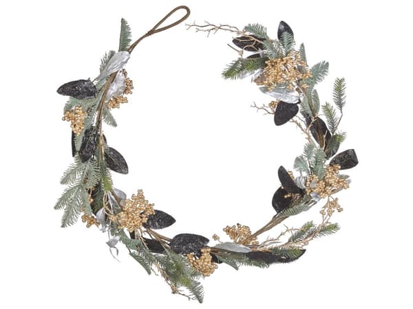 Kunstig Juleguirlande Flerfarvet Syntetisk Materiale 150 cm med Ornamenter