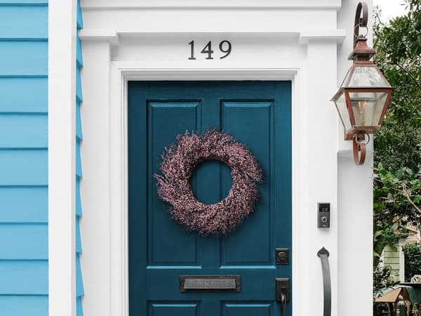 Dørkrans Rosa Kunstige blomster Ø 50 cm Veggdekorasjon Håndlaget Tradisjonell Rustikk Boho