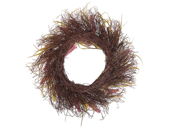 Dørkrans Flerfarget Kunstige blomster Ø 50 cm Veggdekorasjon Håndlaget Rustikk Tradisjonell Boho