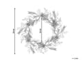 Miniatyrbilde 3 av 6: Julekrans Grønt Syntetisk Materiale Naturlig Tre Kunstig Snø Tradisjonell Design Rund 54 cm