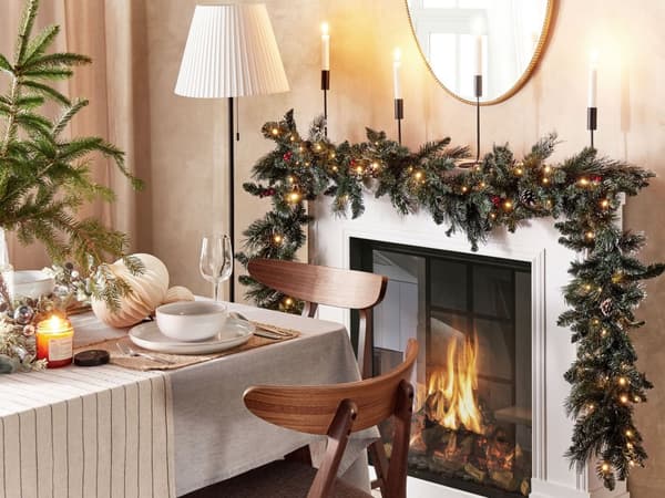 Julekrans Grønn Syntetisk Materiale 270 cm LED-lys Kunstig Justerbare Kvister