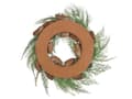 Miniatyrbilde 5 av 6: Julekrans Grønn Syntetisk materiale 34 cm Kongler Snø Tradisjonell design Rund form