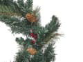 Miniatyrbilde 6 av 7: Julekrans Grønt Syntetisk Materiale Rund 60 cm LED-Lys Hengende Innendørs Tilbehør