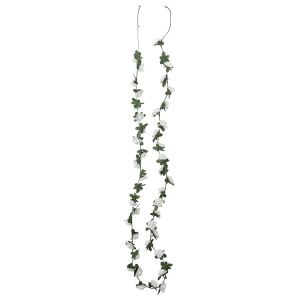 vidaXL kunstige blomsterguirlander 6 stk. 240 cm hvid