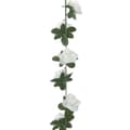 Miniatyrbillede 6 af 7: vidaXL kunstige blomsterguirlander 6 stk. 240 cm hvid
