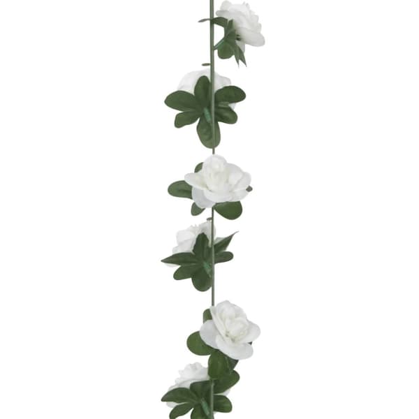 vidaXL kunstige blomsterguirlander 6 stk. 240 cm hvid