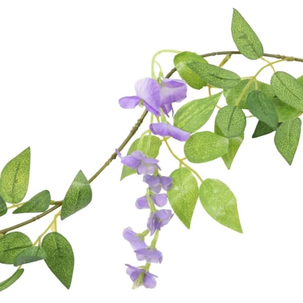 vidaXL kunstige blomsterguirlander 6 stk. 200 cm lilla